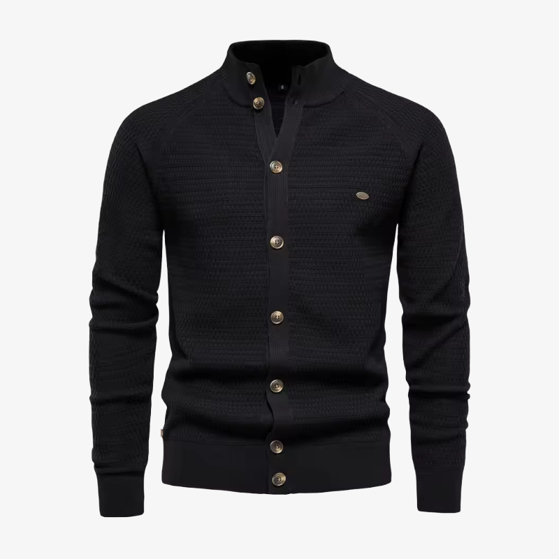 The Newport Mock-Neck Cardigan