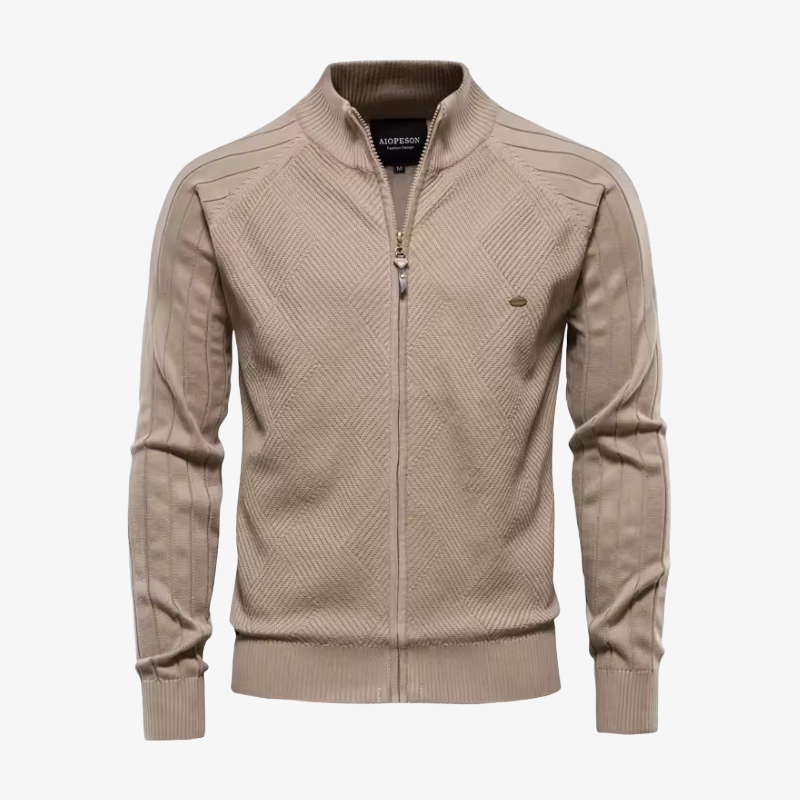 The Telluride Textured Zip Cardigan