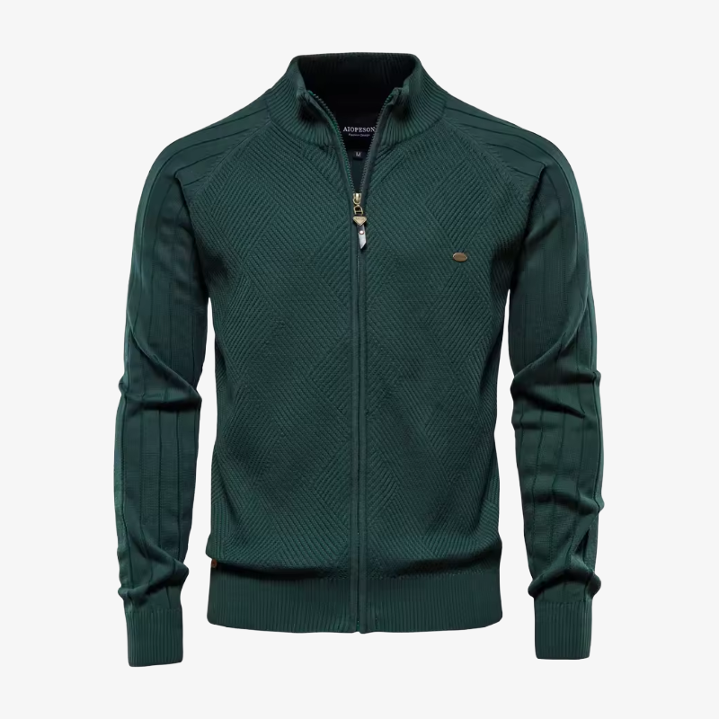 The Telluride Textured Zip Cardigan