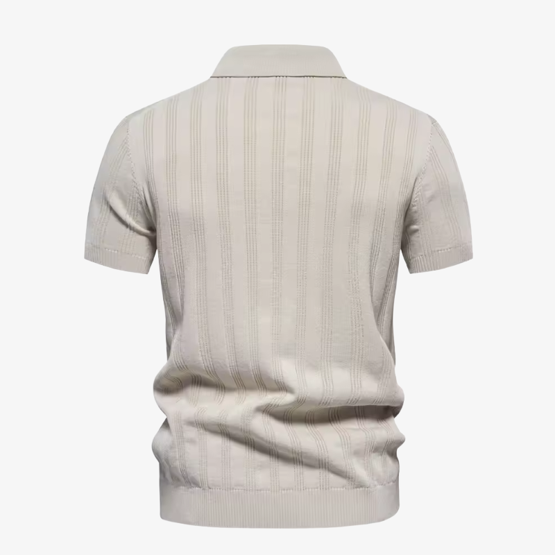 The Sag Harbor Striped Knit Polo