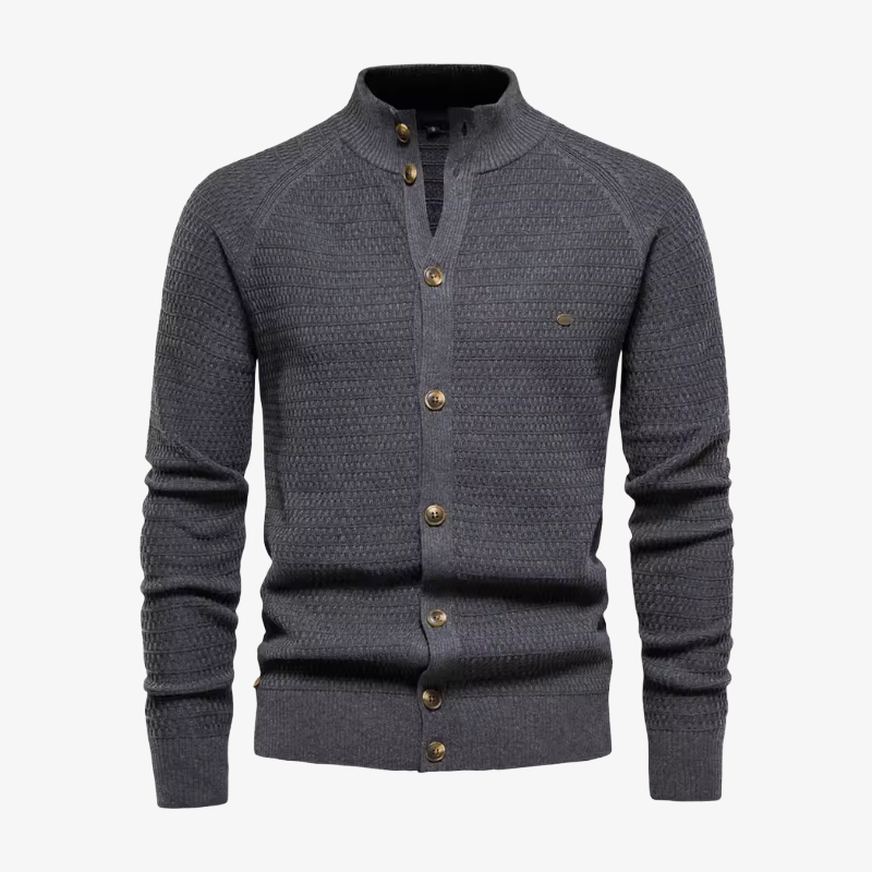 The Newport Mock-Neck Cardigan